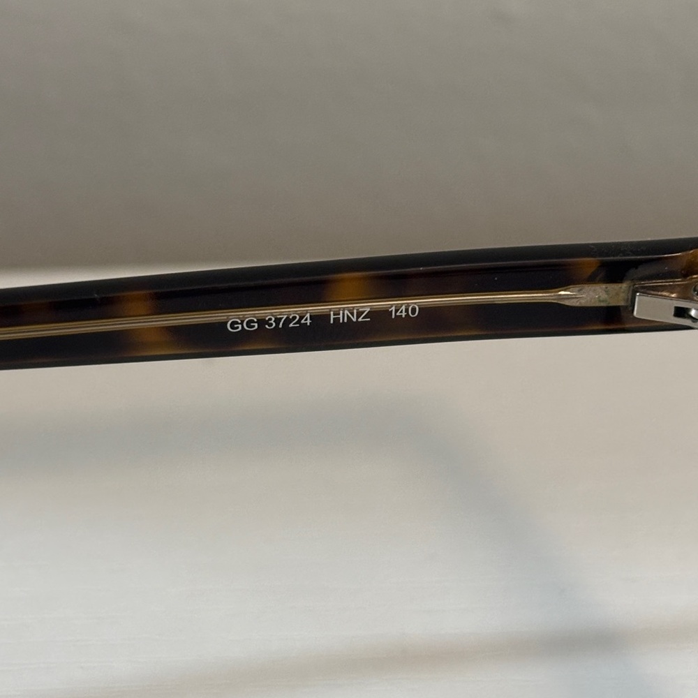 Gucci Blue Light Blocking Glasses Non Prescription Ready to Wear Tortoise Square - Picture 3 of 10